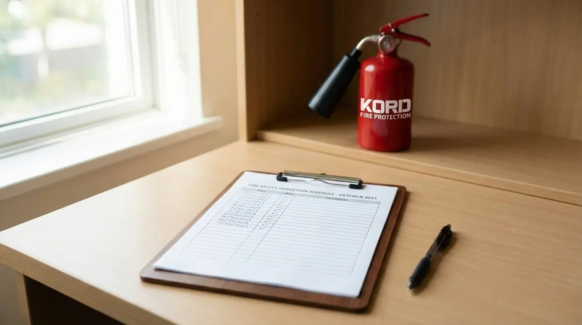 Fire extinguisher inspection schedule planning for La Mirada business