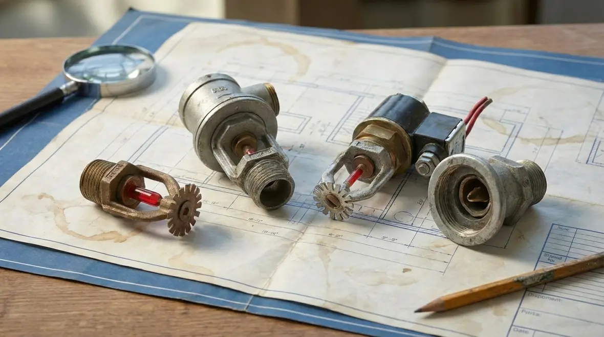 Lancaster commercial building fire sprinkler riser and valves