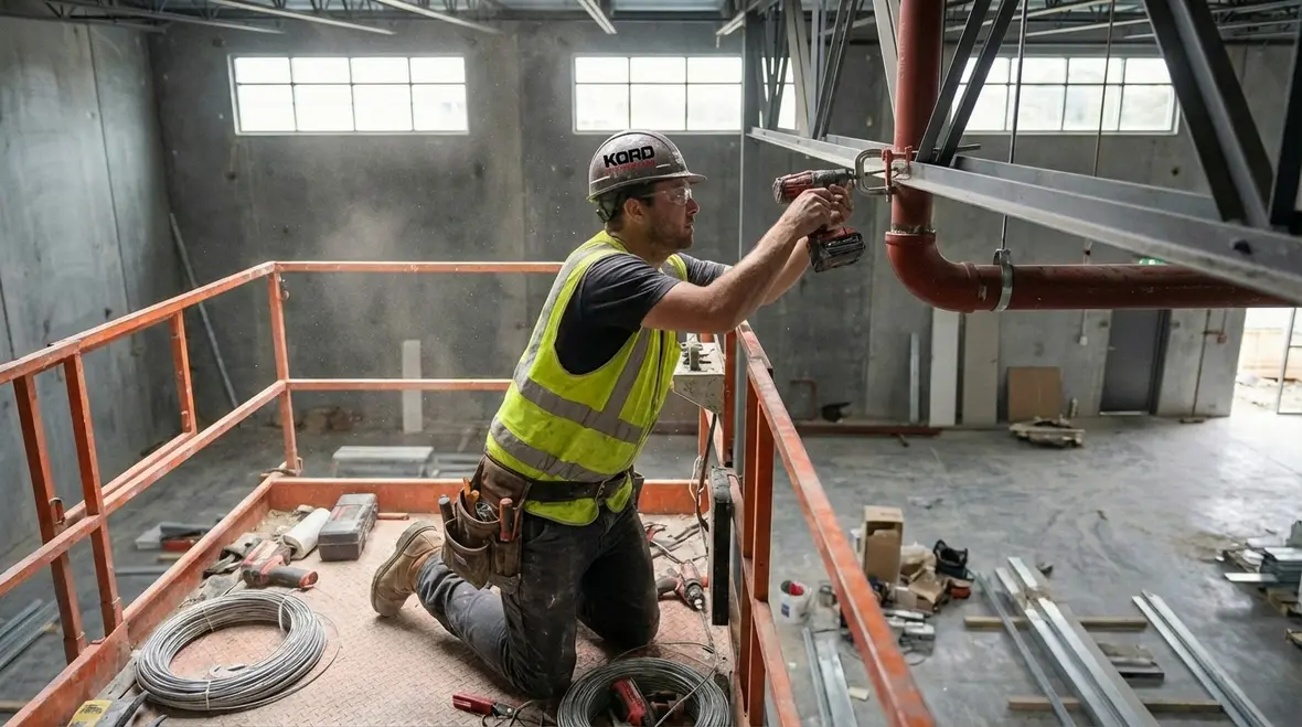 Fire sprinkler installation project in a Lancaster commercial facility