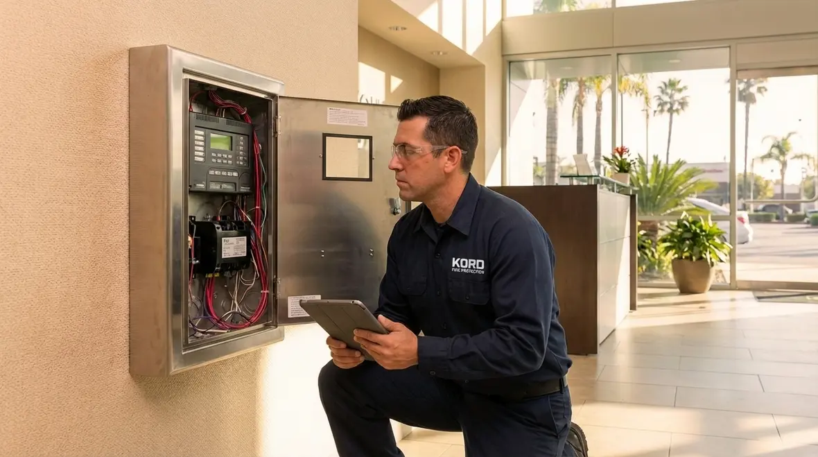 Commercial fire alarm system protecting Lomita building occupants