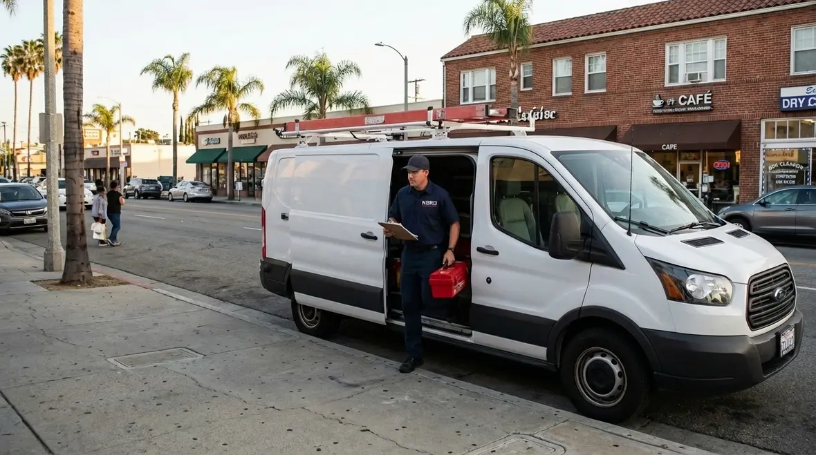 Local Lomita technicians providing commercial fire alarm monitoring support