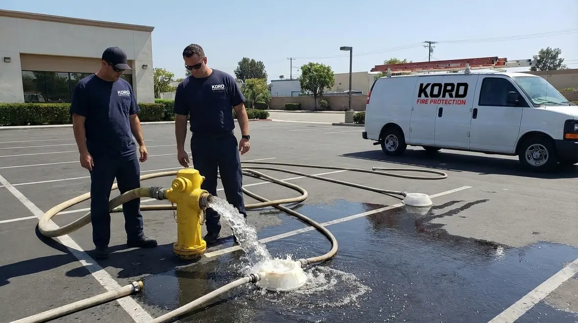 Long Beach fire hydrant testing for commercial properties