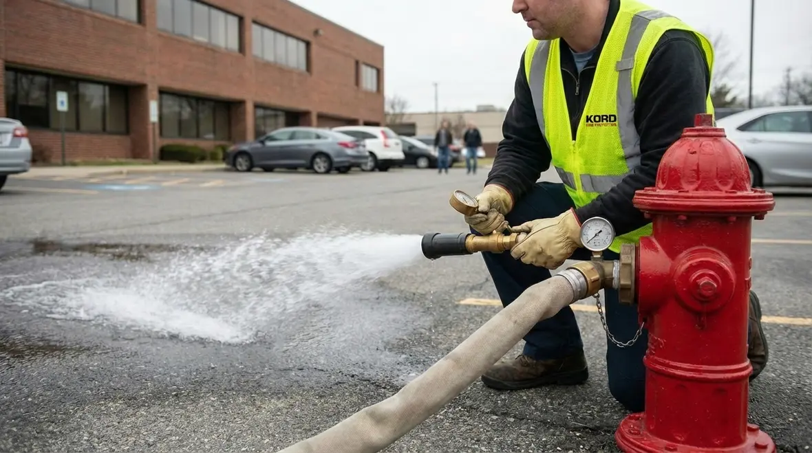 Fire hydrant inspection for Long Beach commercial compliance