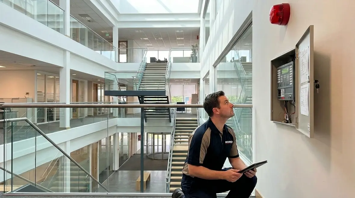 Multi-story building alarm zones for clear fire alerts