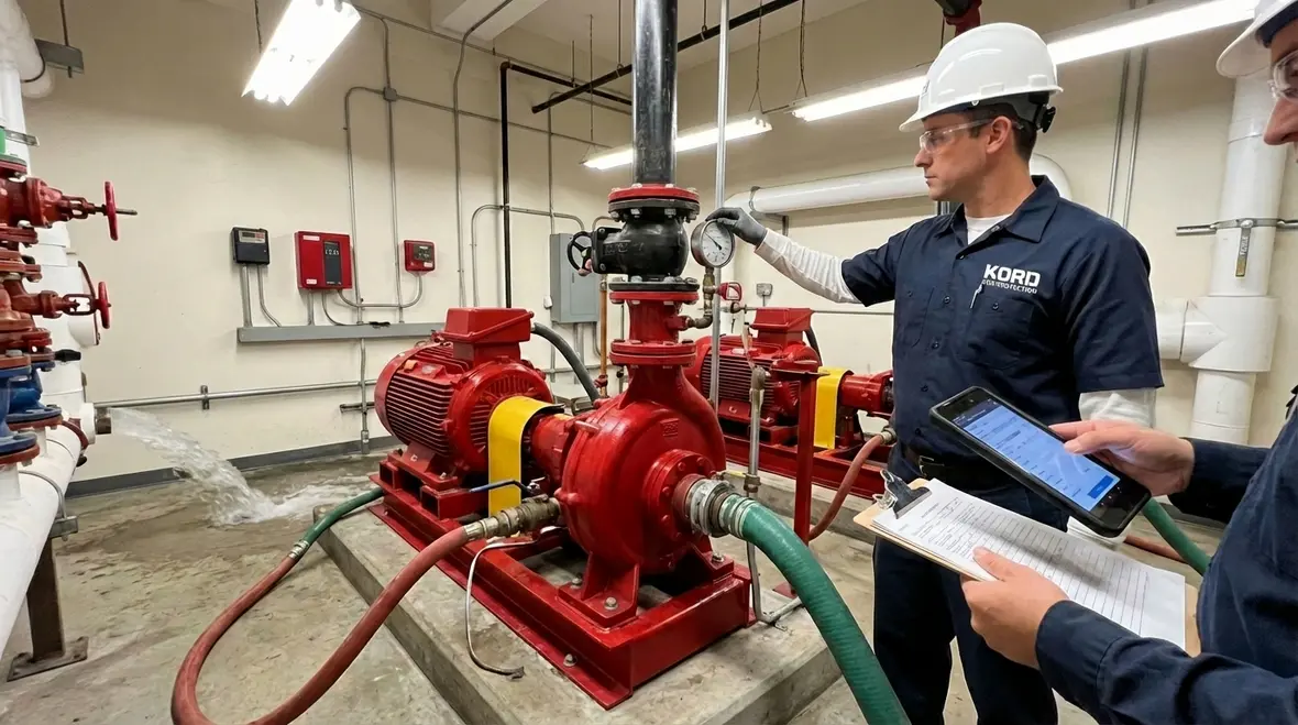 Pasadena fire pump testing for commercial safety