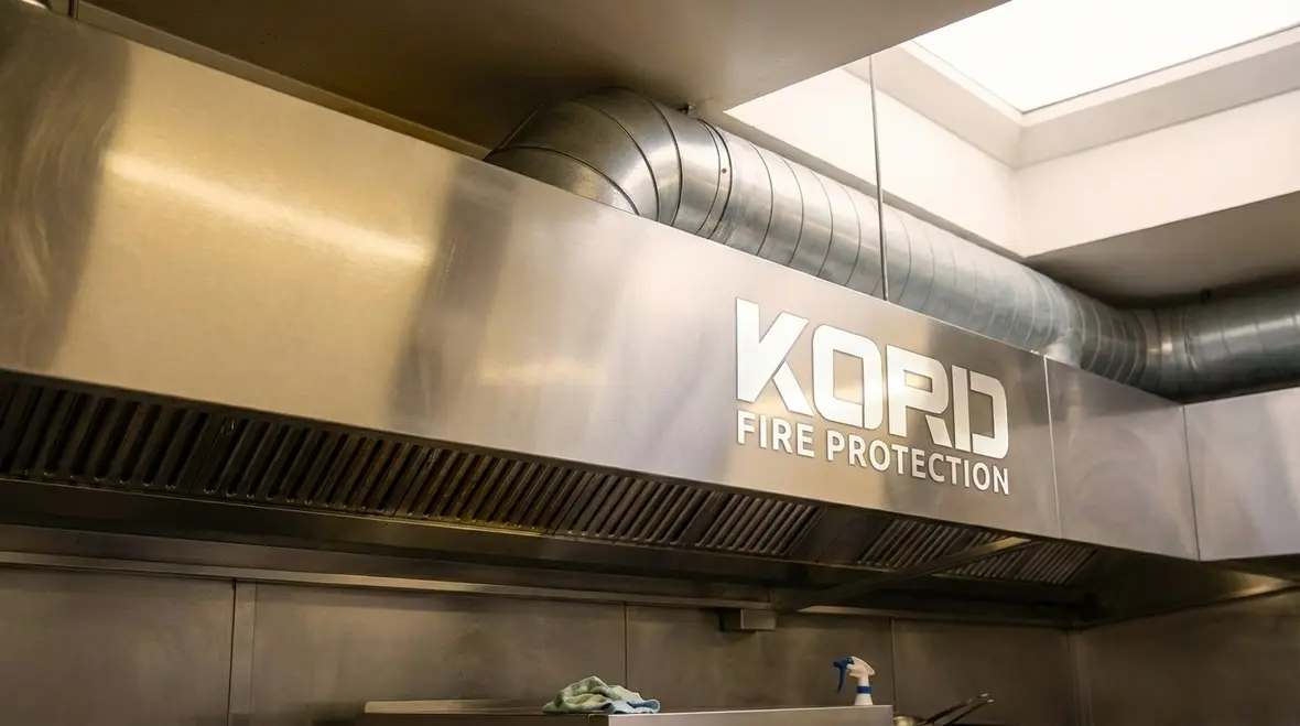 Grease buildup risks in commercial kitchen hood and duct