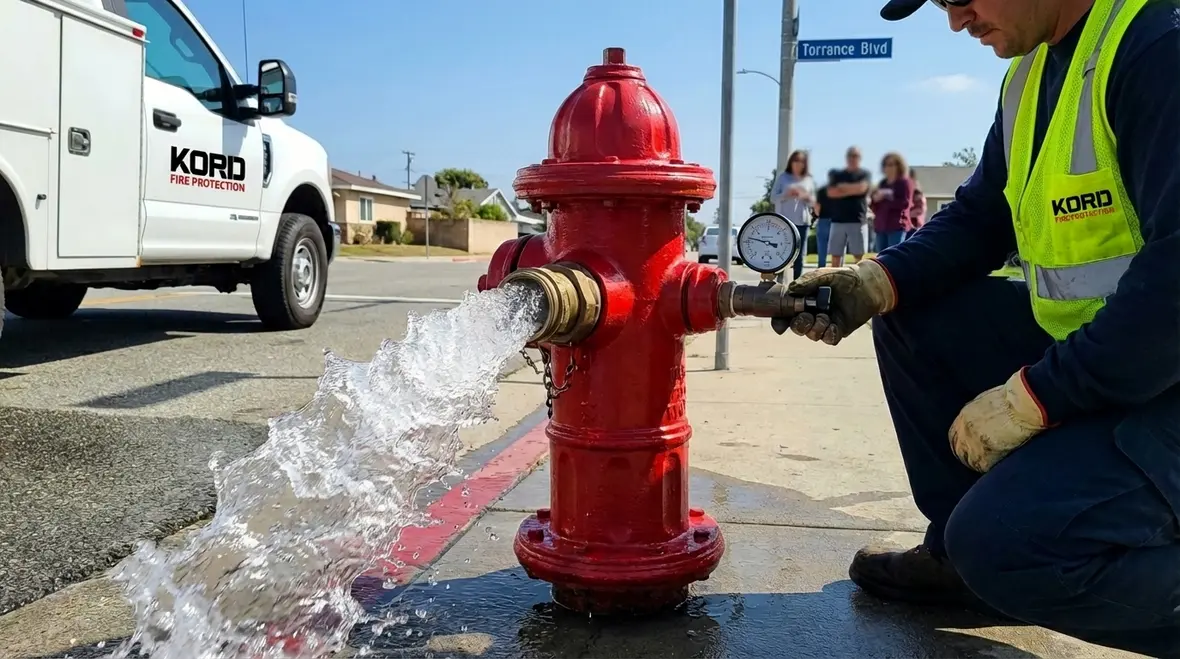 Torrance fire hydrant testing and maintenance