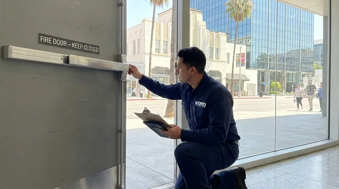 West Hollywood fire door inspection