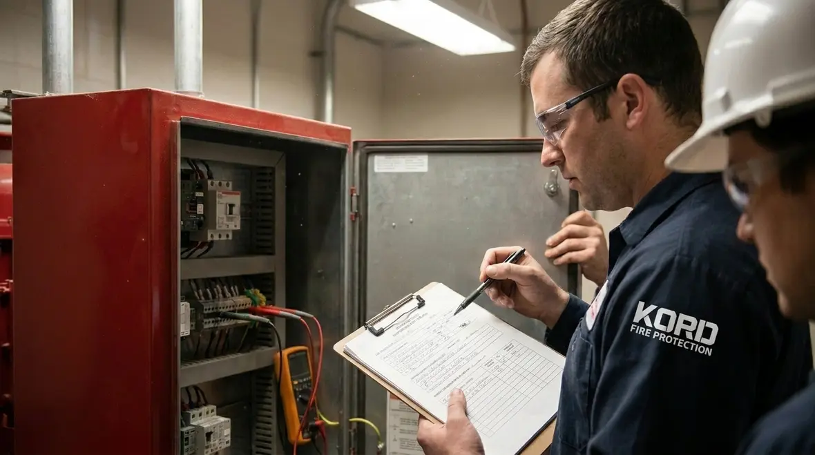 Fire pump controller power upstream remains stable