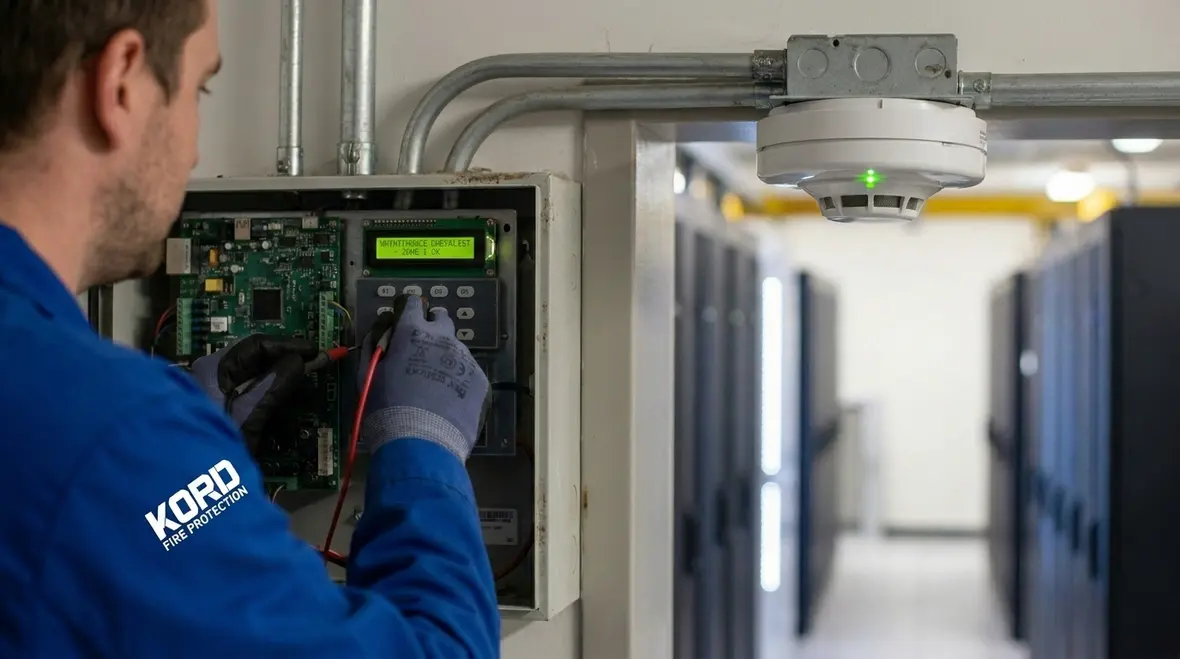 Clean agent suppression cylinders protecting a data center room