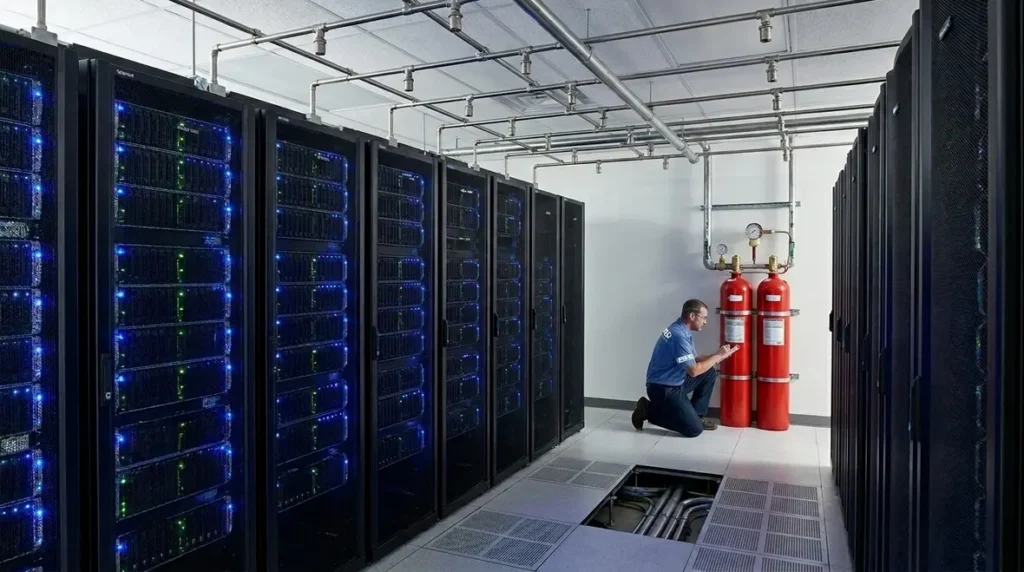 clean agent suppression for data centers