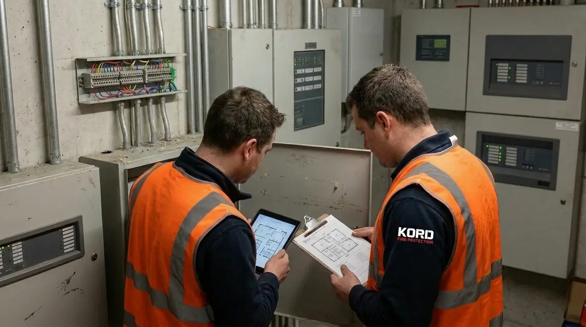 Commercial fire alarm system design planning in a scalable facility