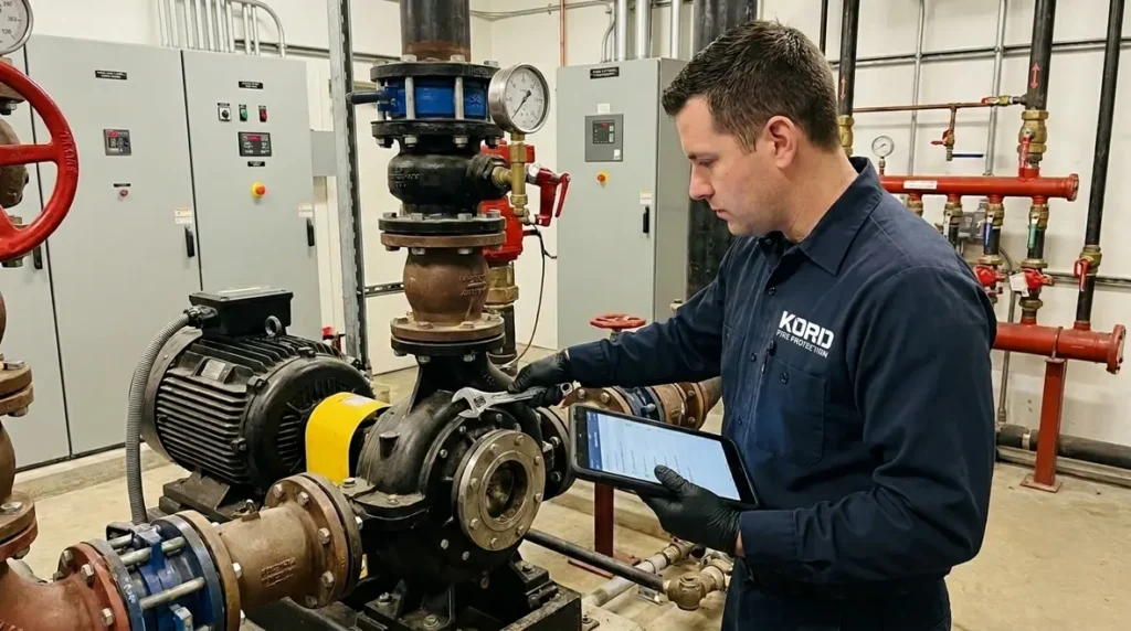 commercial fire pump maintenance schedule