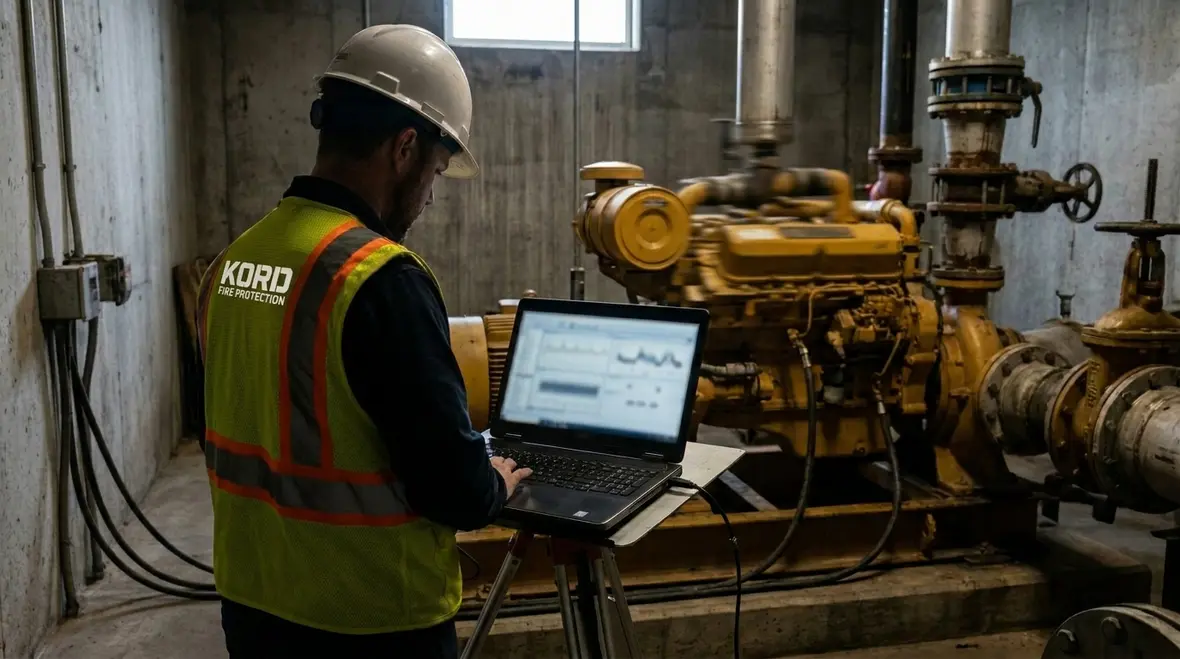 Fire pump maintenance program planning with vibration analysis