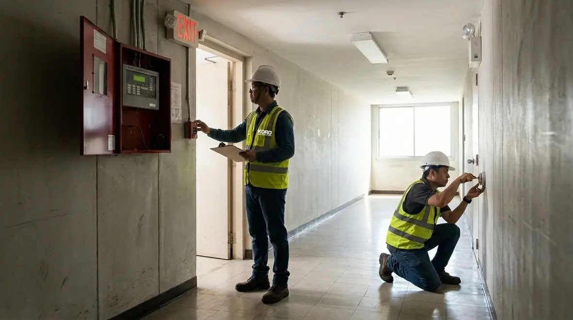 commercial fire safety audit walkthrough