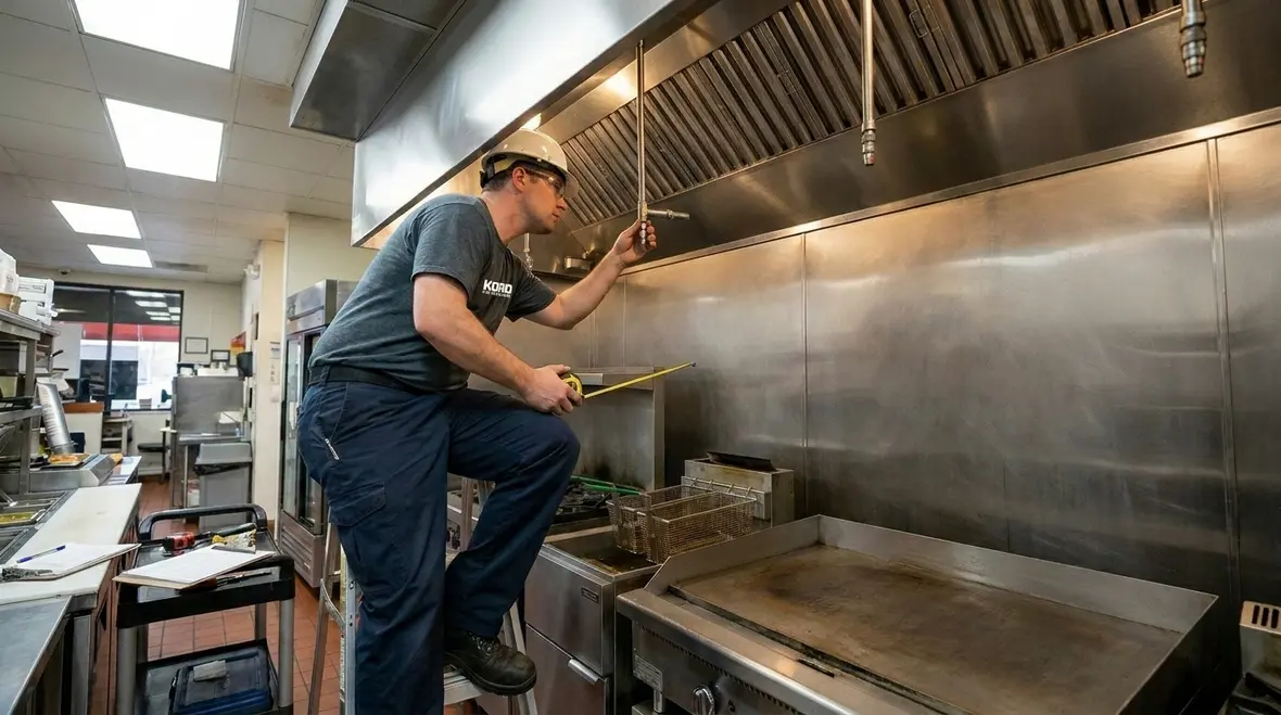 Wet chemical discharge pattern overview for grease and hood protection