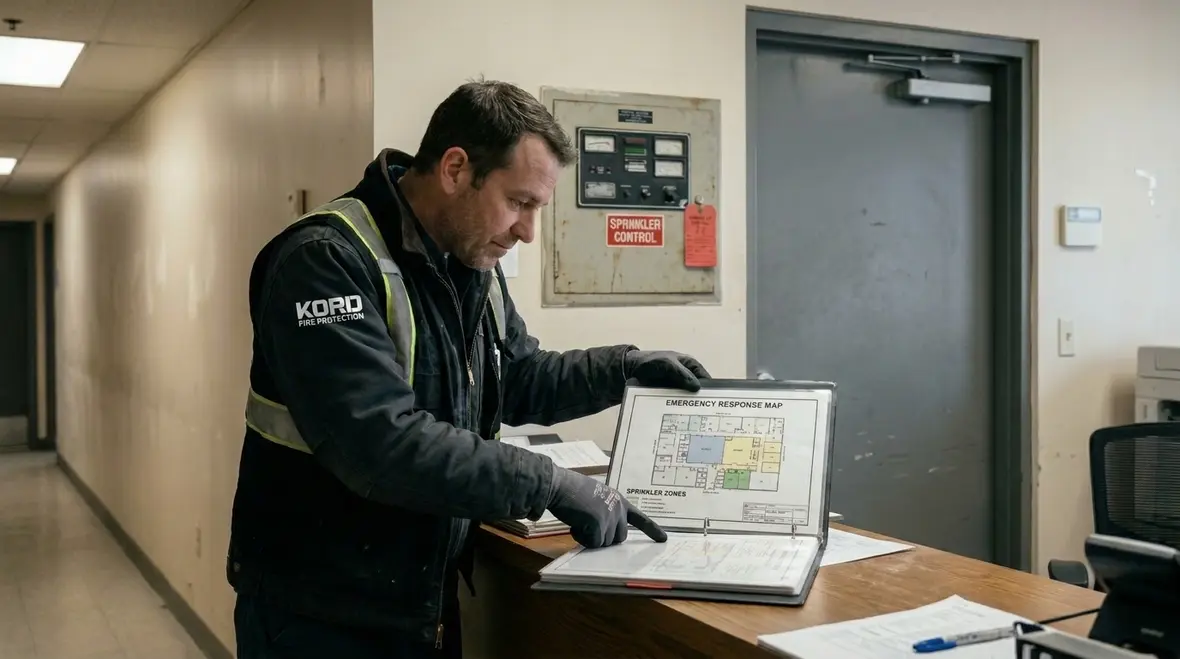 Commercial sprinkler maintenance and corrosion prevention checks