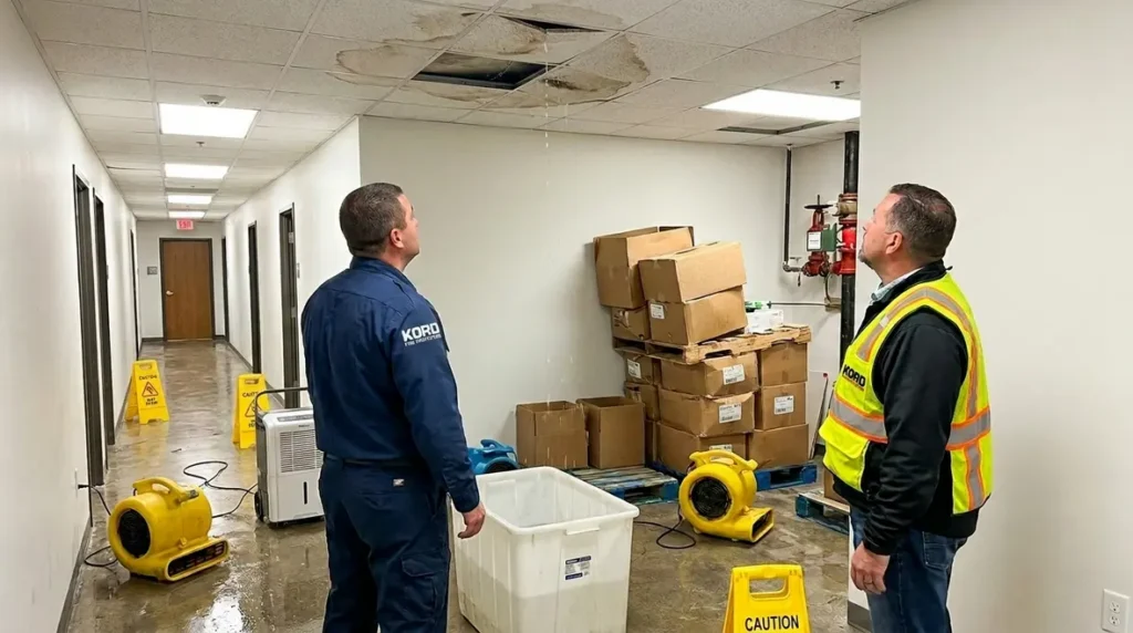 commercial sprinkler system water damage