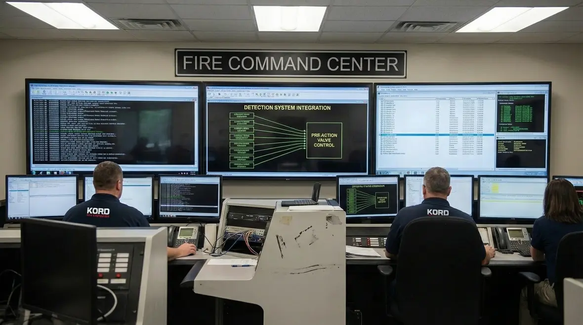 High value data center environment where pre action fire suppression is recommended