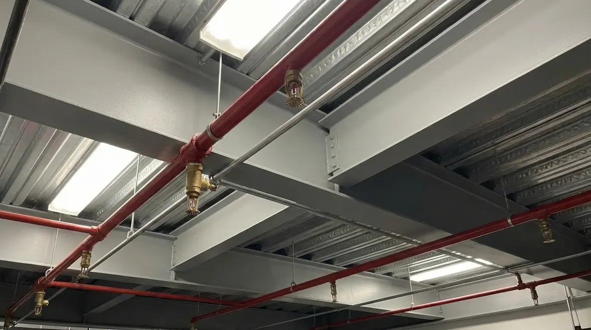 Layered fire protection systems in a critical data center