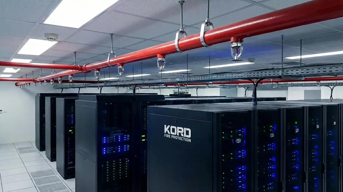 Data center fire sprinkler protection