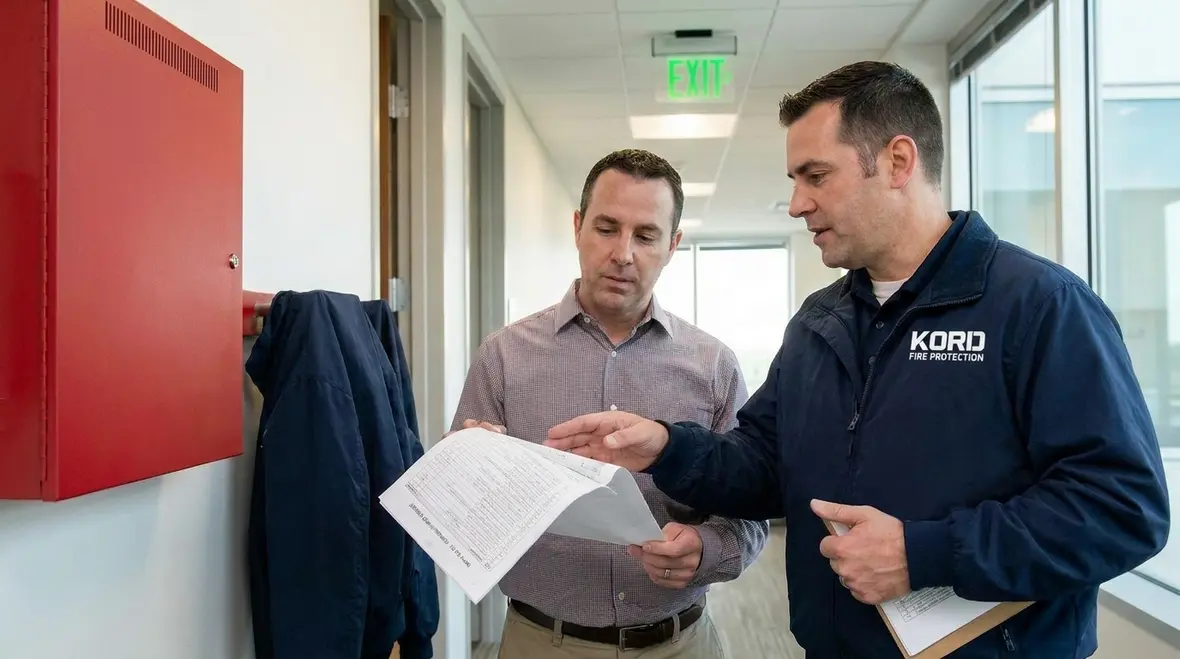 After-action review and maintenance planning for multi brand fire protection systems