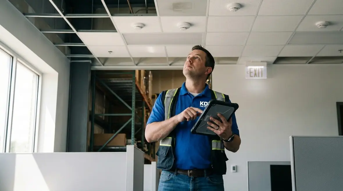 Detectomat fire system control panel and detector zones explained