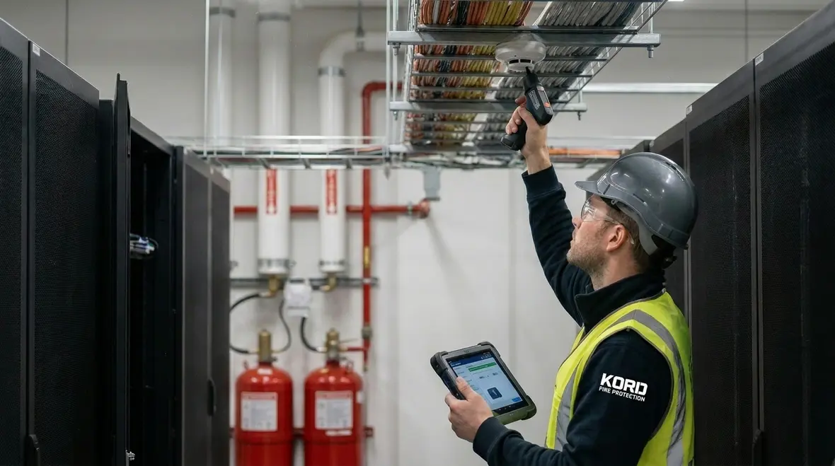 Fine water mist suppression readiness and inspection