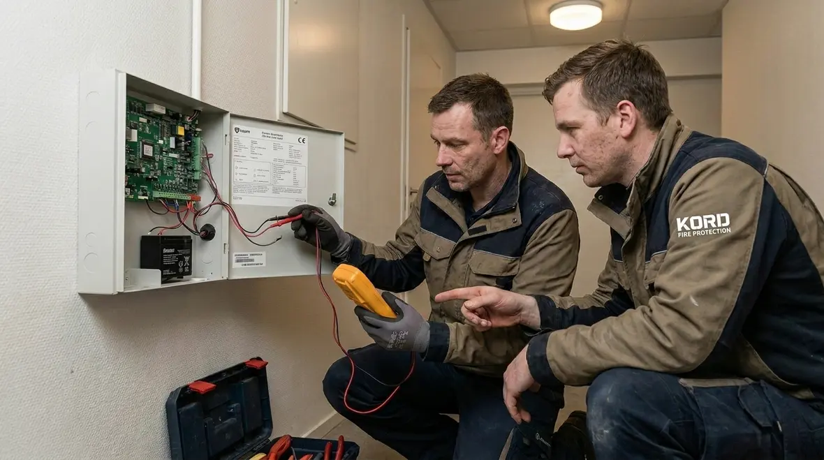 Fire alarm panel design and control unit layout