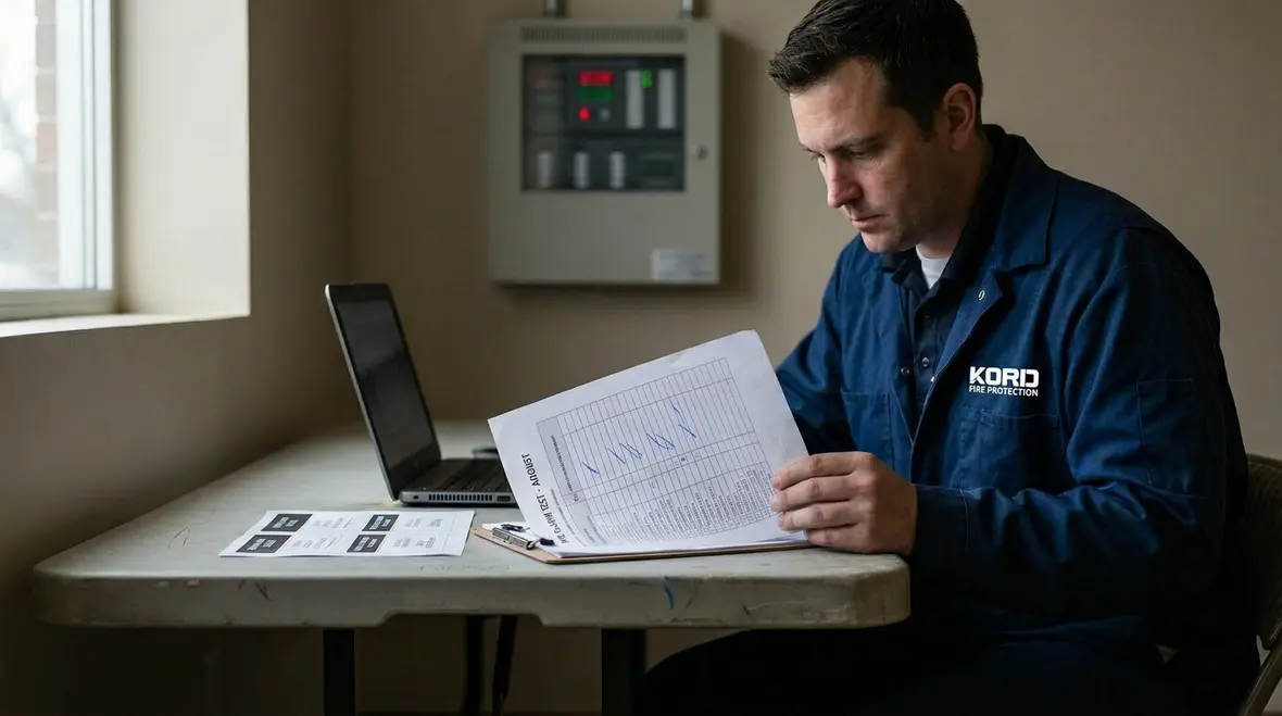 Fire alarm systems maintenance testing and trouble signal readiness
