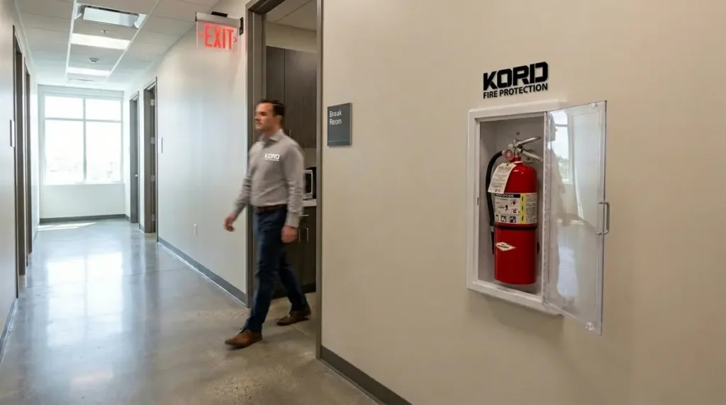 fire extinguisher placement and accessibility