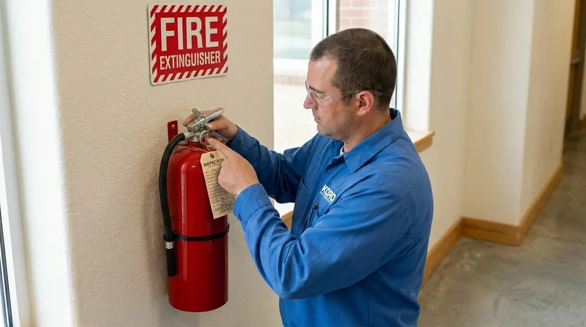 fire extinguisher coverage layout