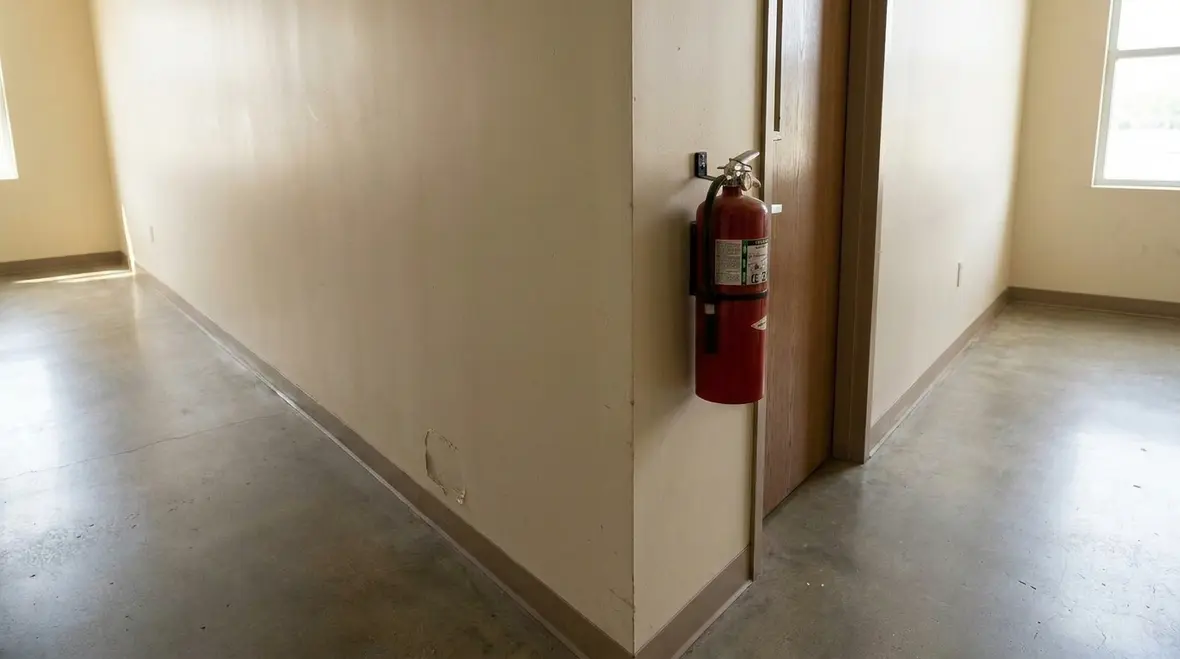 fire extinguisher mounting height and access