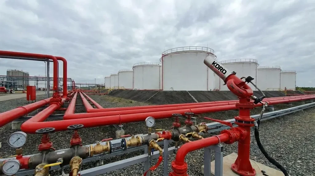 fire foam system design for industrial use