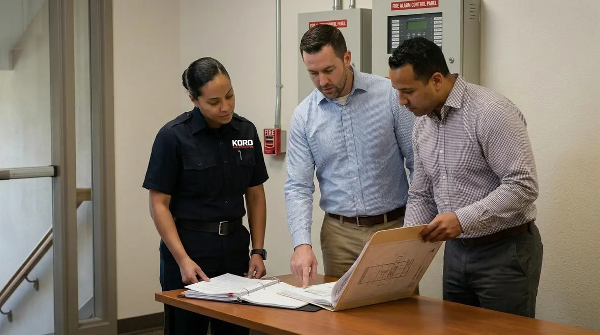 Inspection and testing process supporting reliable fire protection servicing