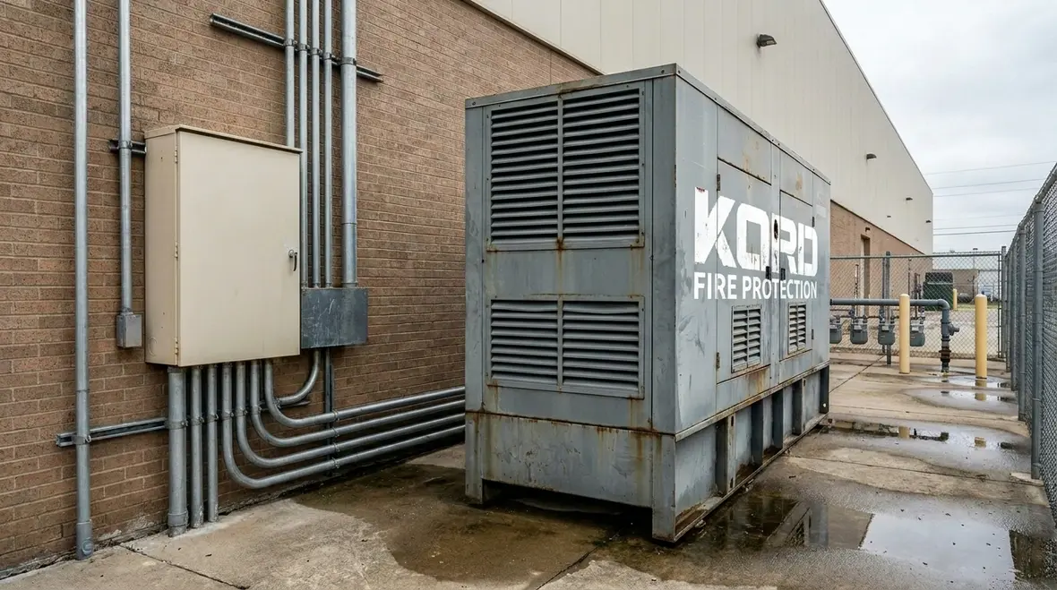Fire pump transfer switching and operating sequence