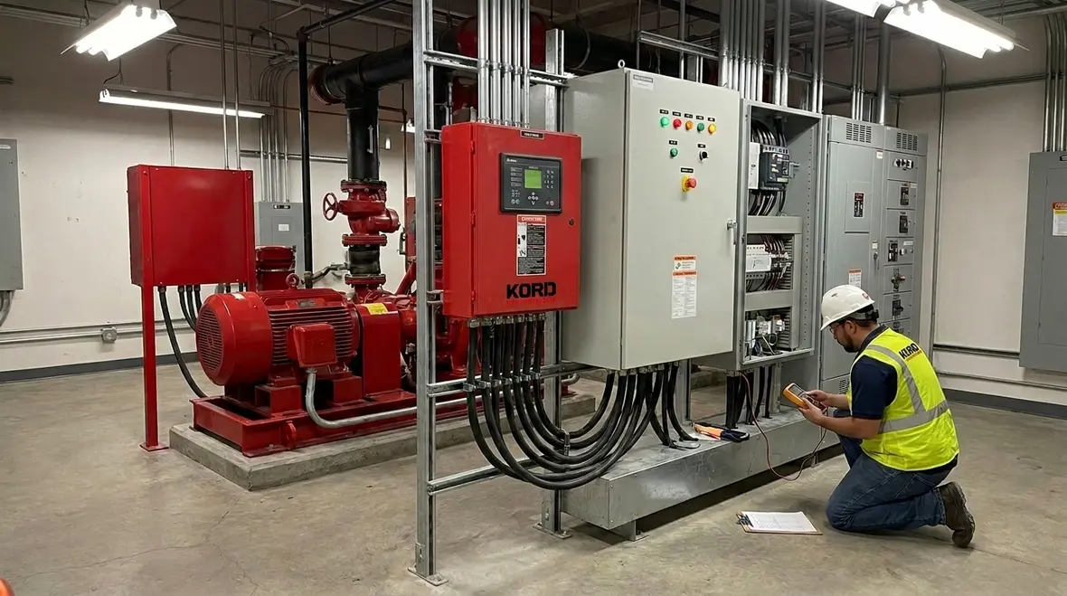 Fire pump power supply reliability for commercial buildings