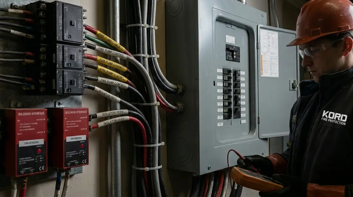 Fire suppression electrical interface control signals overview