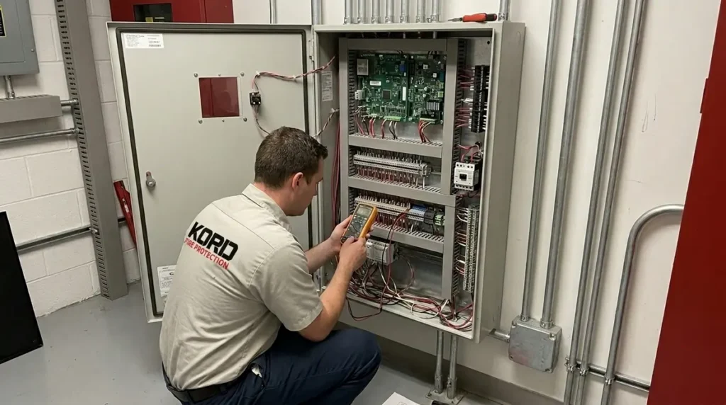 fire suppression electrical interface