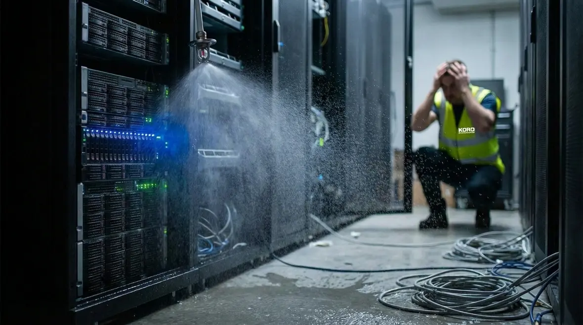 Data center sprinkler and clean agent system comparison