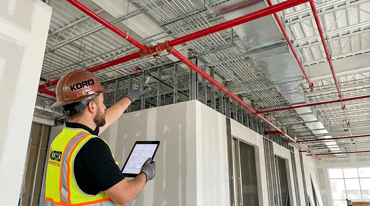 Fire suppression system integration for life safety