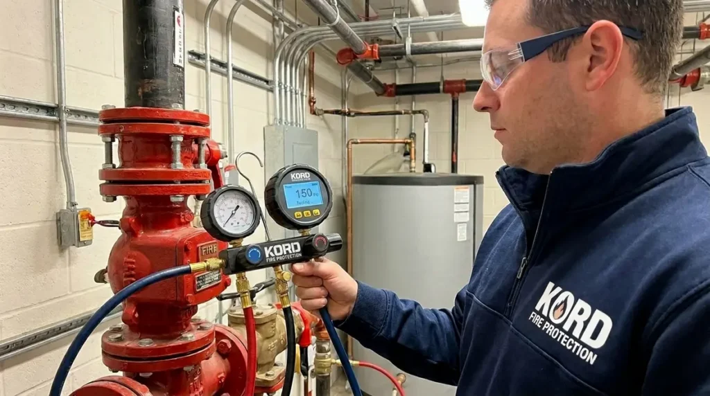 fire suppression system pressure testing