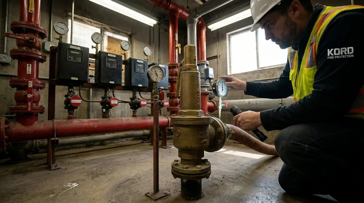 Fire water distribution systems and valves