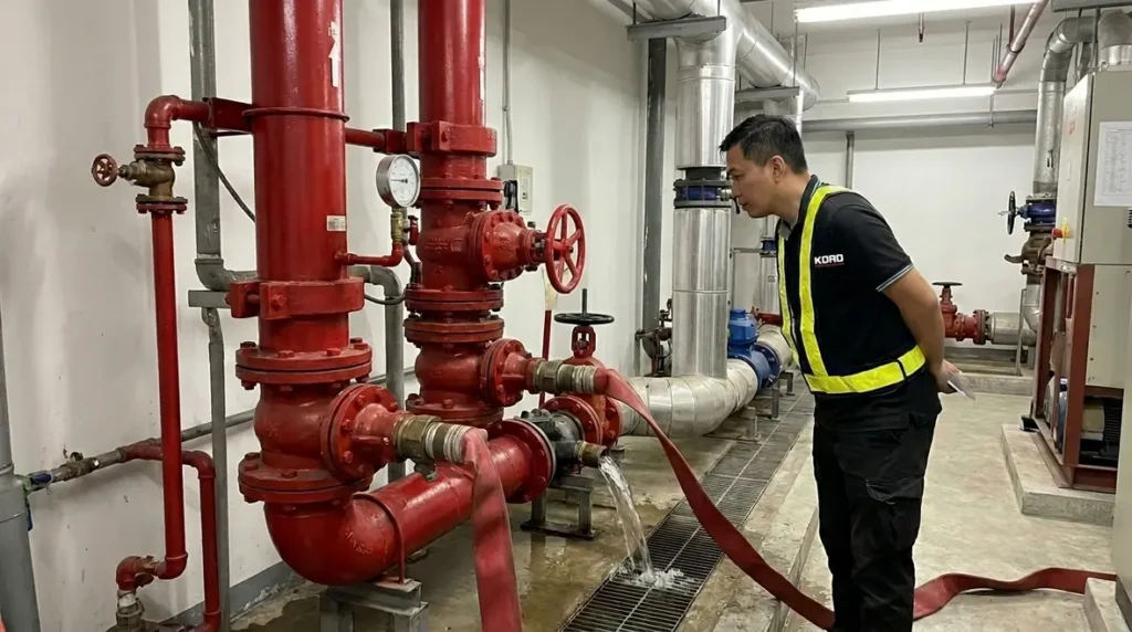 high rise standpipe hydraulic testing