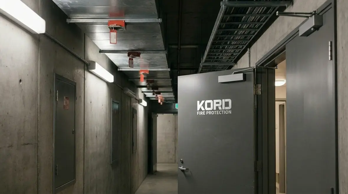 Fire shield openings, dampers, doors, and seals coordination