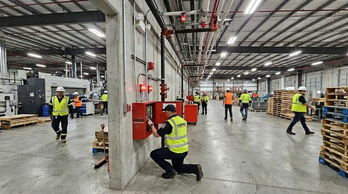 Industrial fire protection system detection and control components.webp