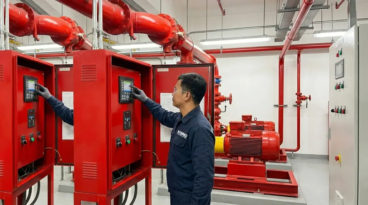 Industrial fire pump controller optimization plan