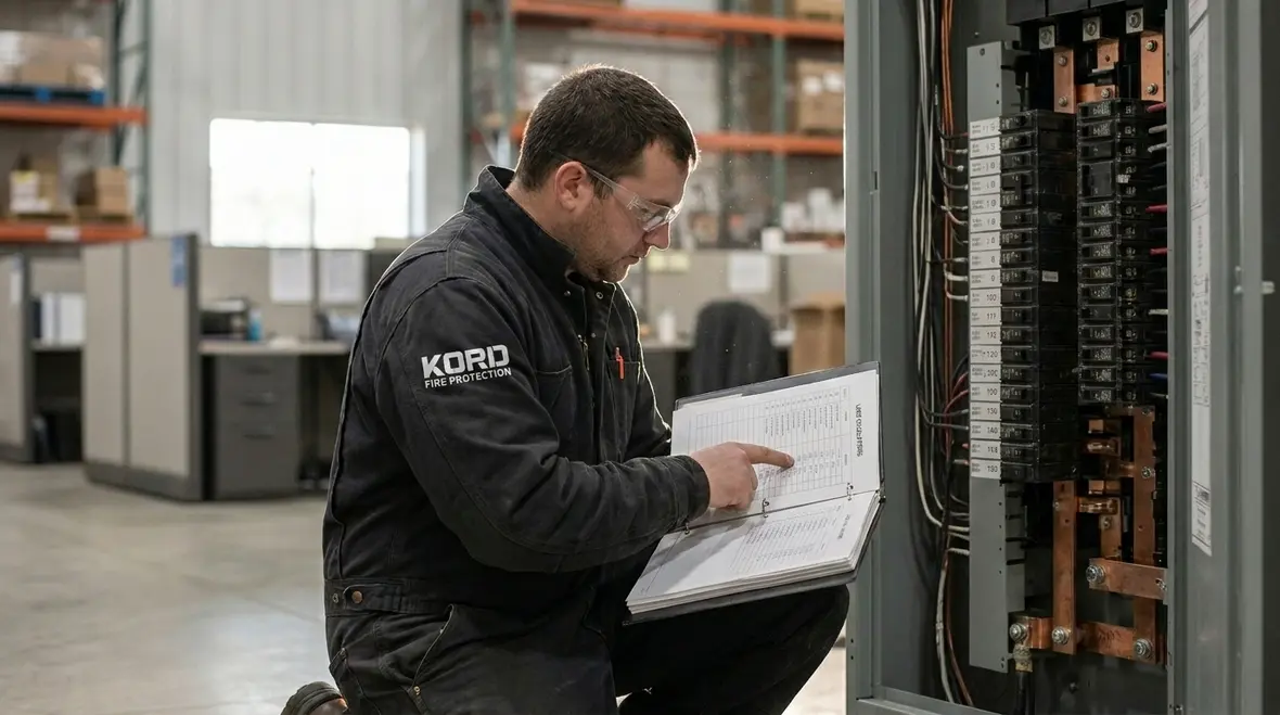 Commercial electrical load calculation team reviewing load study