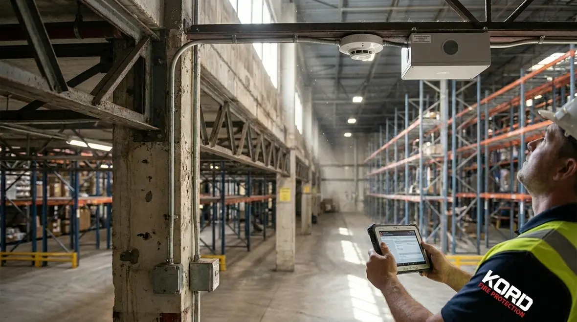 Smart fire suppression control panel coordinating building systems