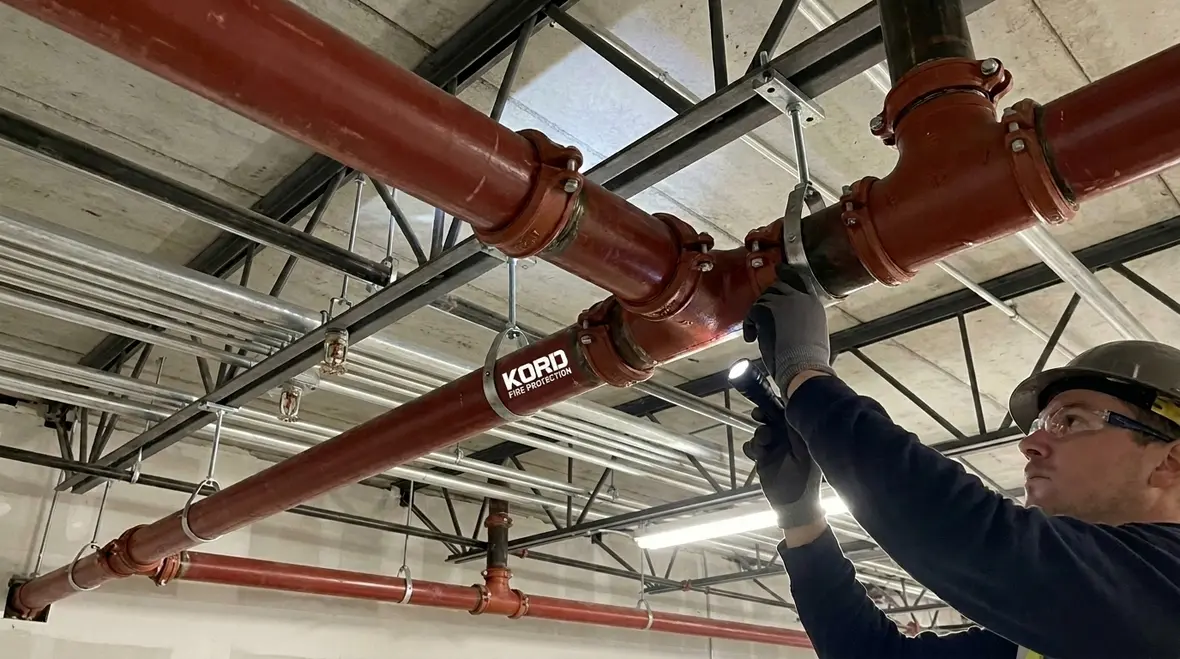 Mechanical piping systems in fire protection diagram